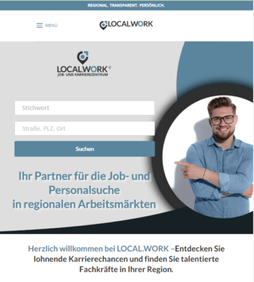Startseite Jobsuche mobil